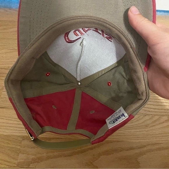 Vintage Curtis Snowplows Strapback Hat Brown Red - Picture 7 of 10